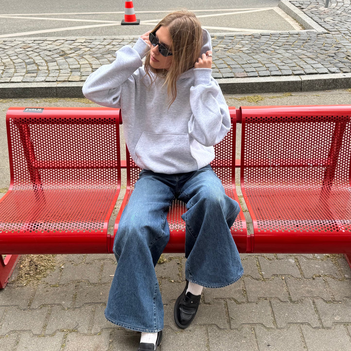 Grey Boxy Hoodie