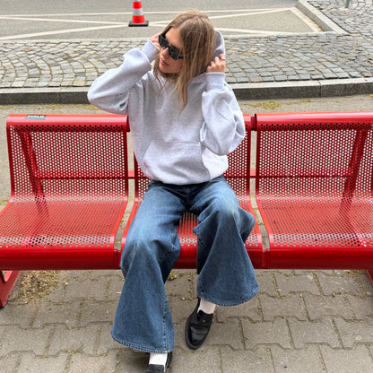 Grey Boxy Hoodie