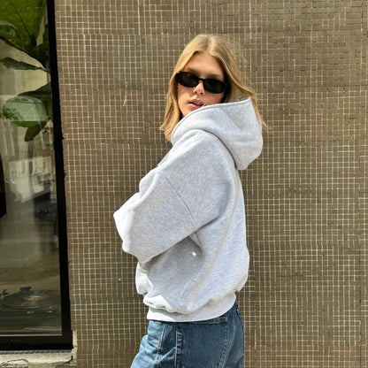 Grey Boxy Hoodie