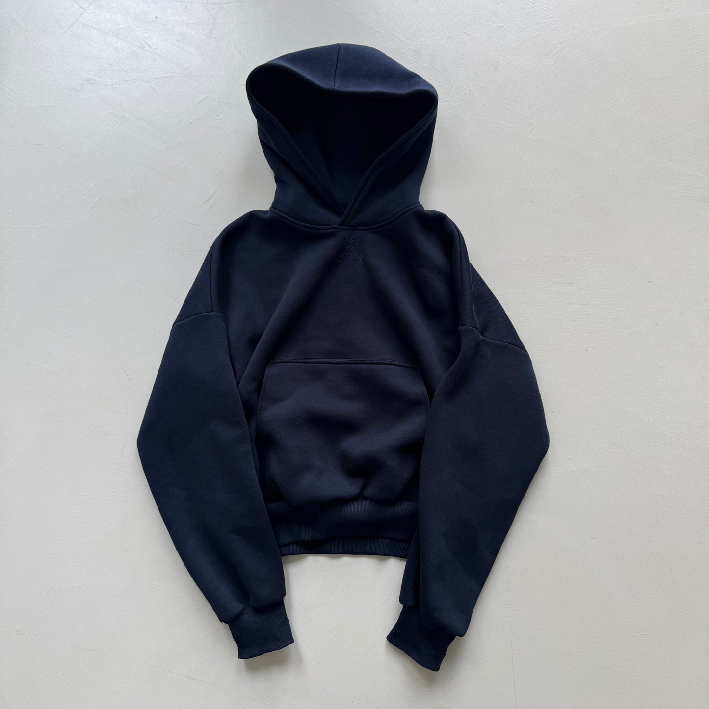 Navy Boxy Hoodie