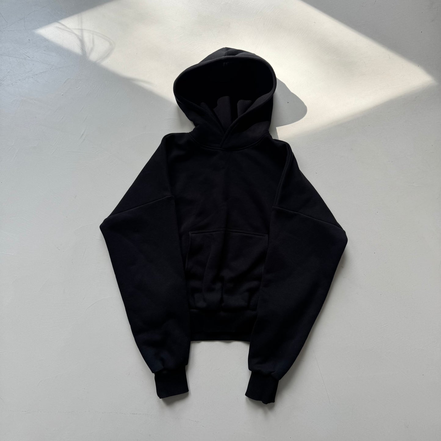 Black Boxy Hoodie